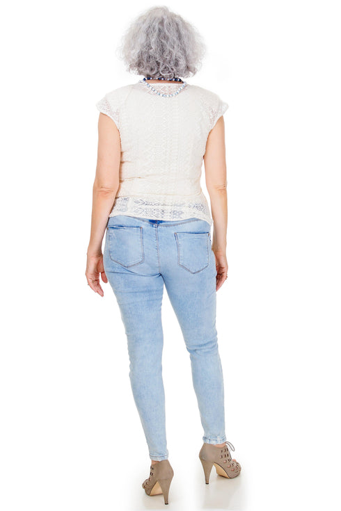 Bluza dantela bej  Liza Panait Liza Panait Online Boutique
